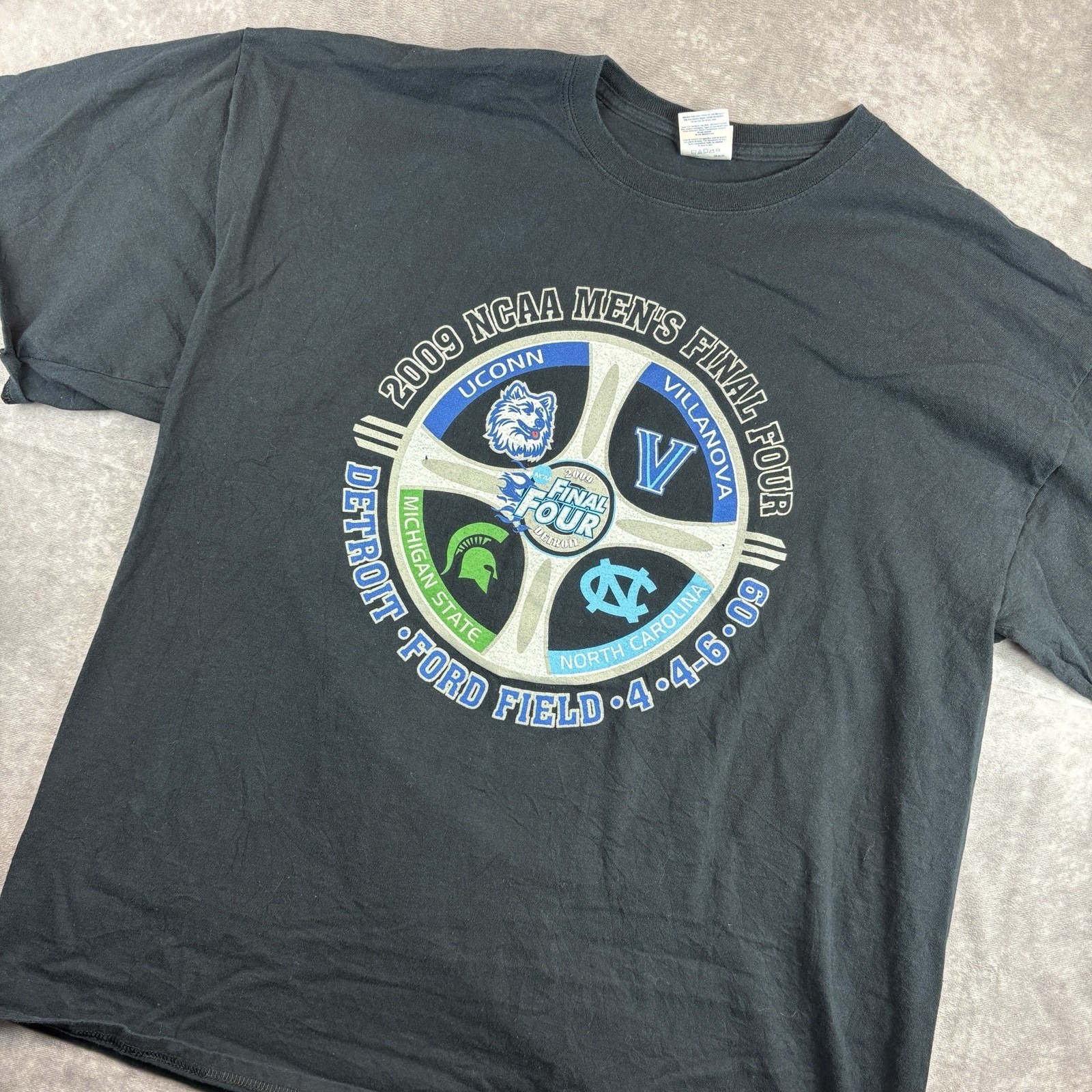 Ncaa Final Four Shirt Mens 2xl Black 2009 Detroit Y2k Vintage College Basketball